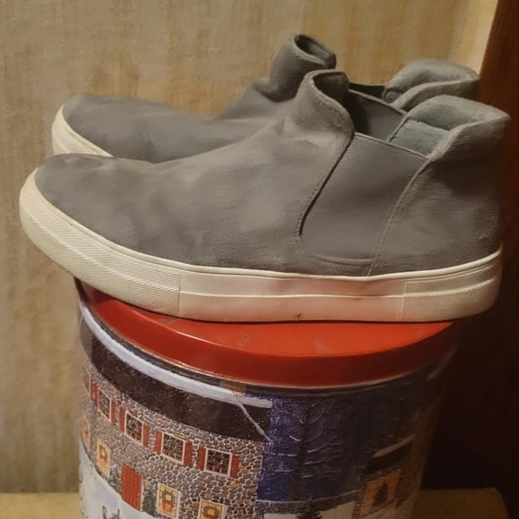 EUC Soda Grey suede wedge, sz 10 - Picture 3 of 4